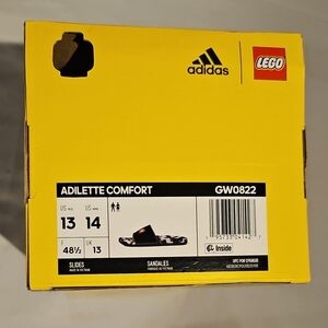 Adidas x LEGO Bright Yellow Adilette Comfort Slides